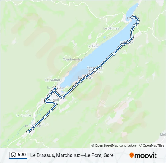 690 Bus Line Map