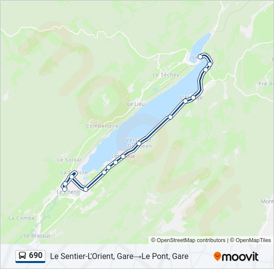 690 Bus Line Map