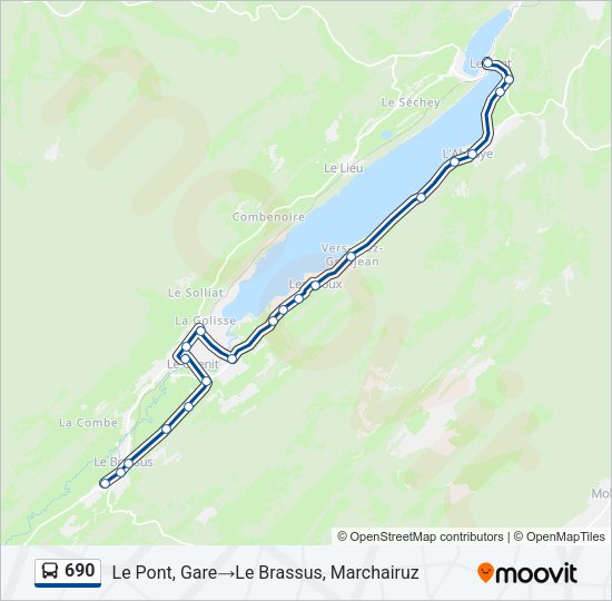 690 Bus Line Map