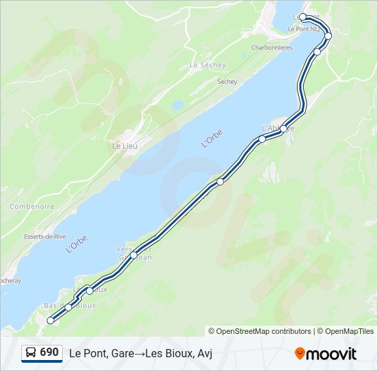 690 Bus Line Map