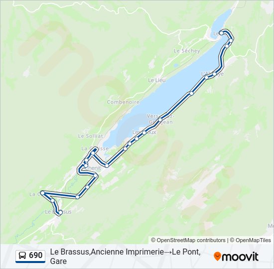 690 bus Line Map