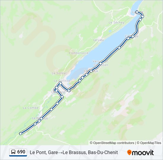 690 Bus Line Map