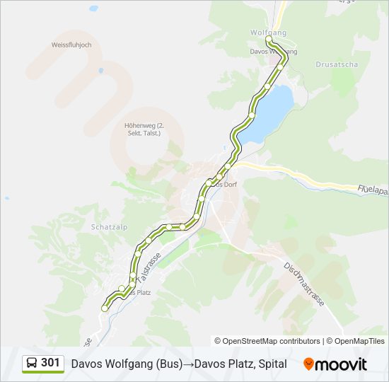 301 Bus Line Map