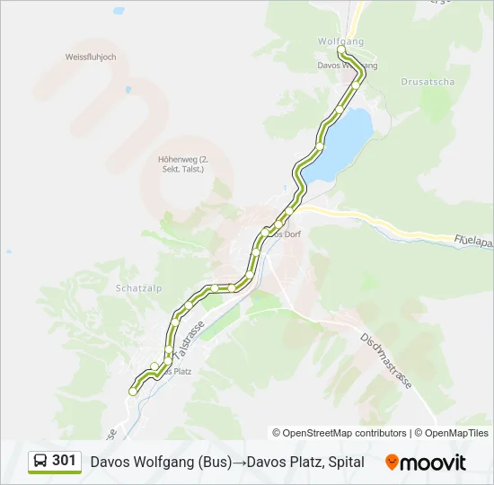 301 Bus Line Map