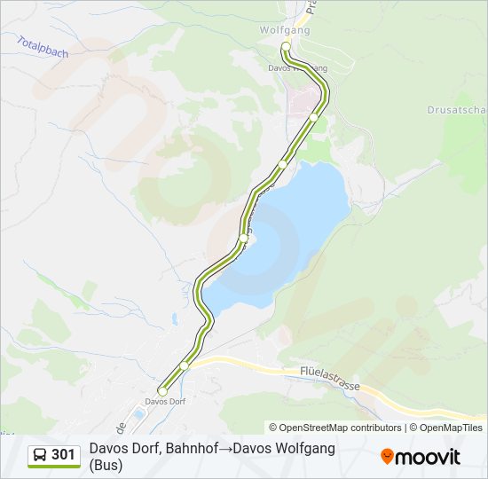 301 Bus Line Map