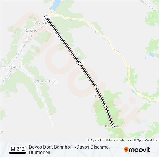 312 Bus Line Map