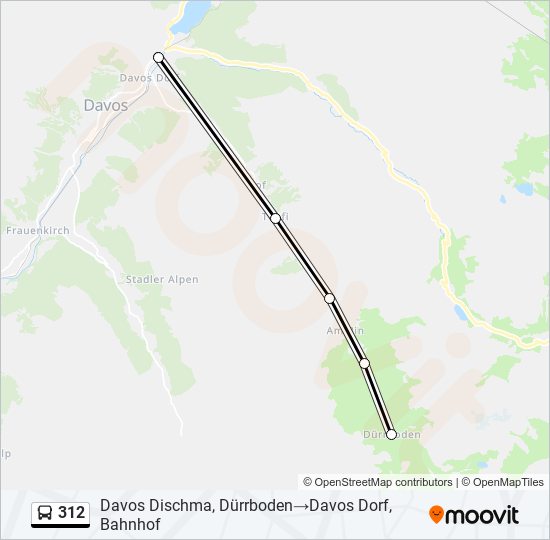 312 Bus Line Map