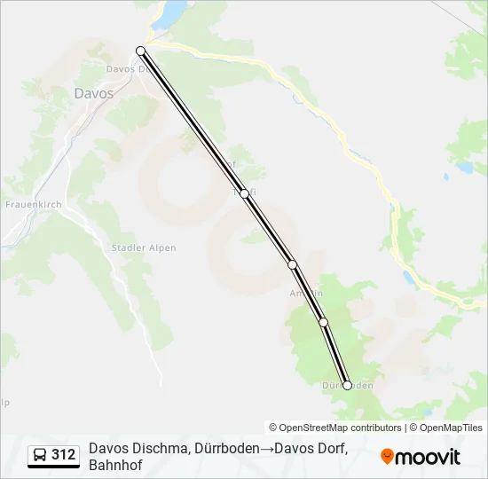 312 Bus Line Map