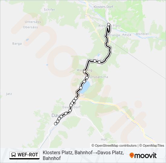 WEF-ROT Bus Line Map