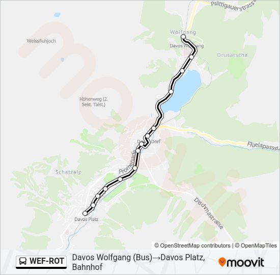 WEF-ROT Bus Line Map
