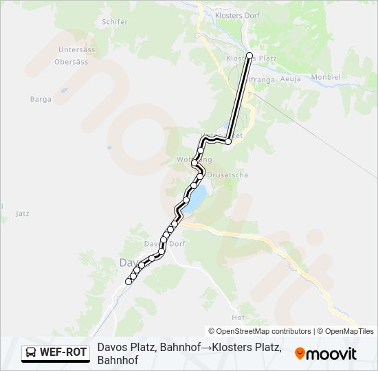WEF-ROT Bus Line Map