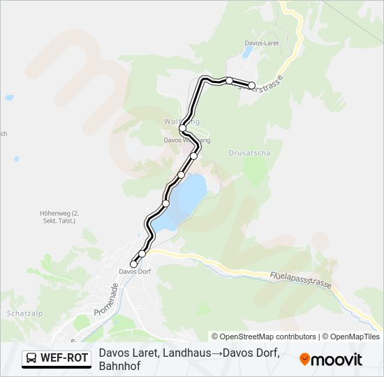 WEF-ROT Bus Line Map