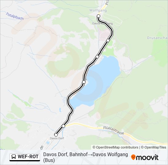 WEF-ROT Bus Line Map