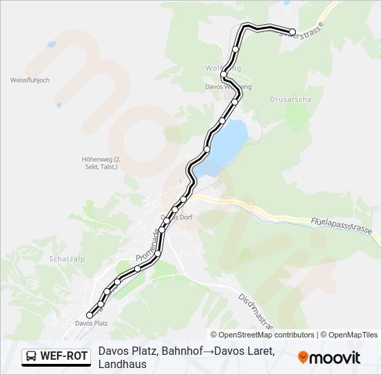 WEF-ROT Bus Line Map