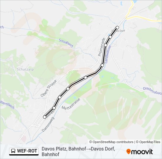 WEF-ROT Bus Line Map