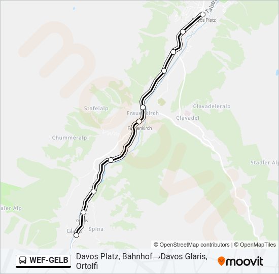 WEF-GELB Bus Line Map