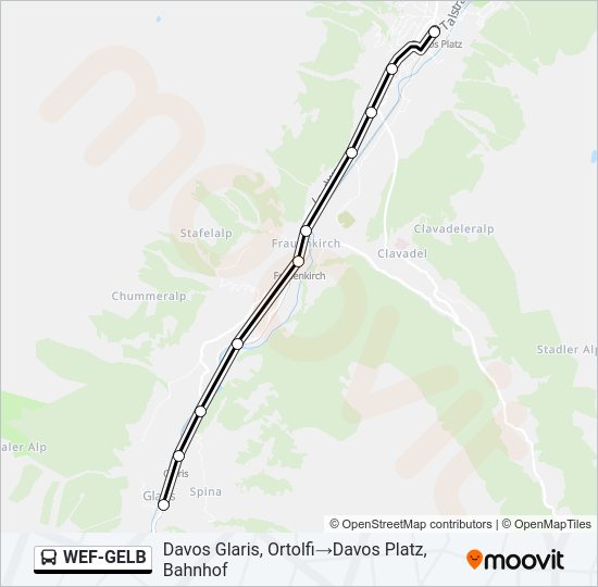 WEF-GELB Bus Line Map