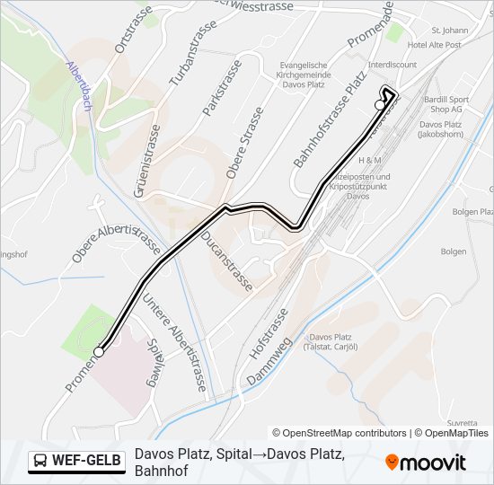 WEF-GELB Bus Line Map