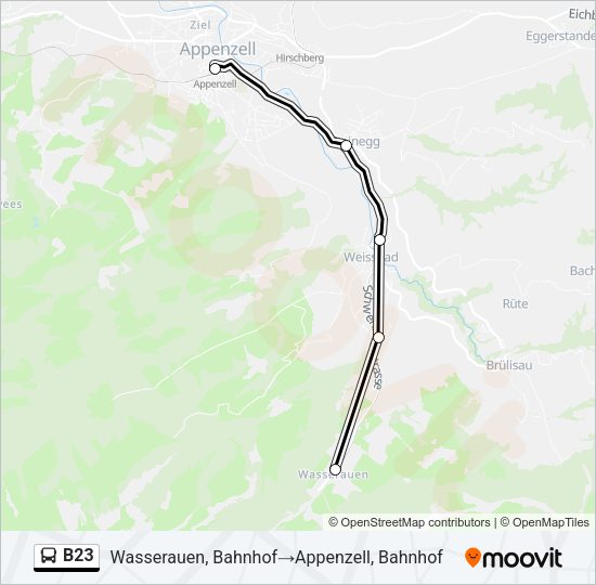 B23 Bus Line Map