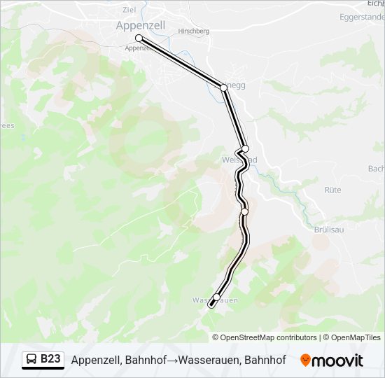 B23 Bus Line Map