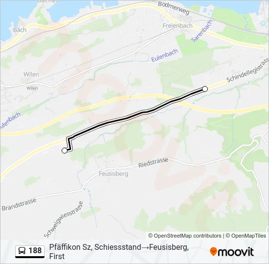188 Bus Line Map