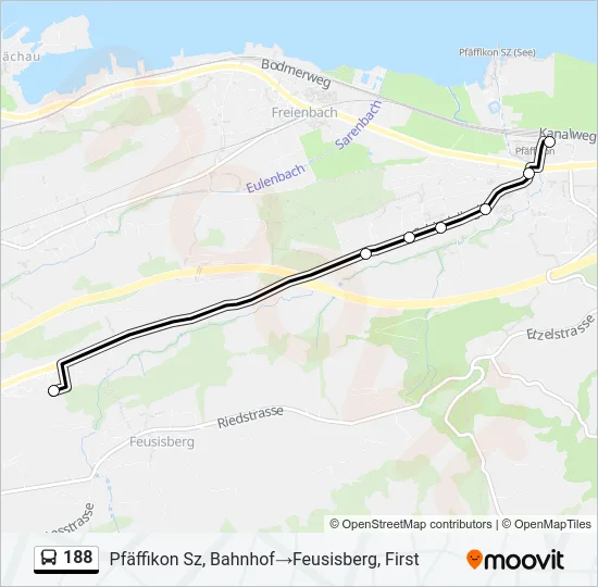 188 Bus Line Map