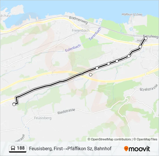 188 Bus Line Map