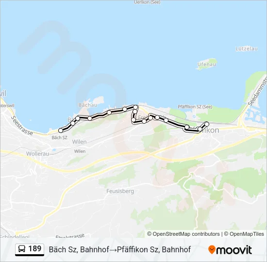 189 Bus Line Map