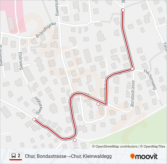 2 bus Line Map