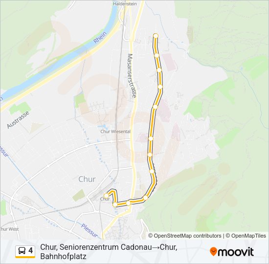 4 Bus Line Map