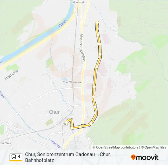 4 Bus Line Map