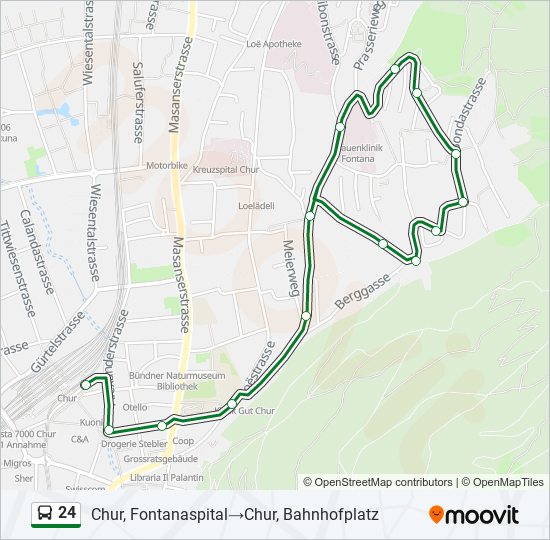 24 bus Line Map