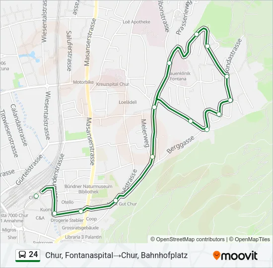 24 Bus Line Map