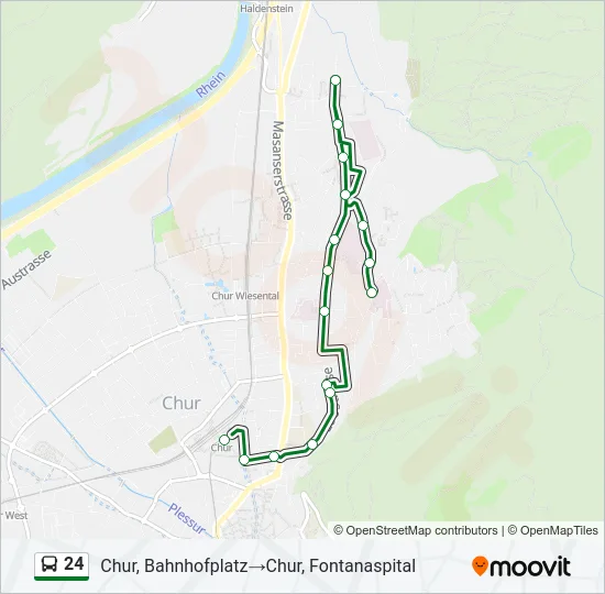 24 Bus Line Map