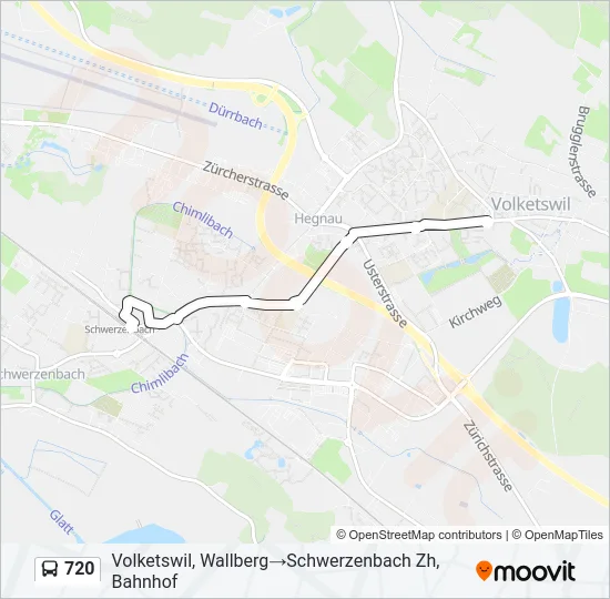 720 Bus Line Map