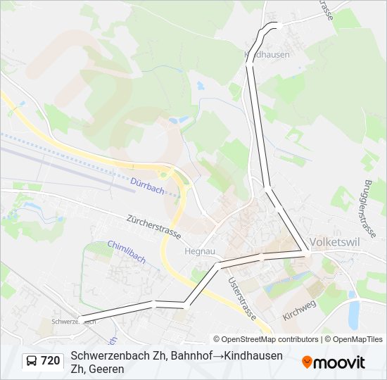 720 Bus Line Map