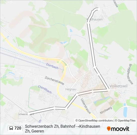 720 Bus Line Map