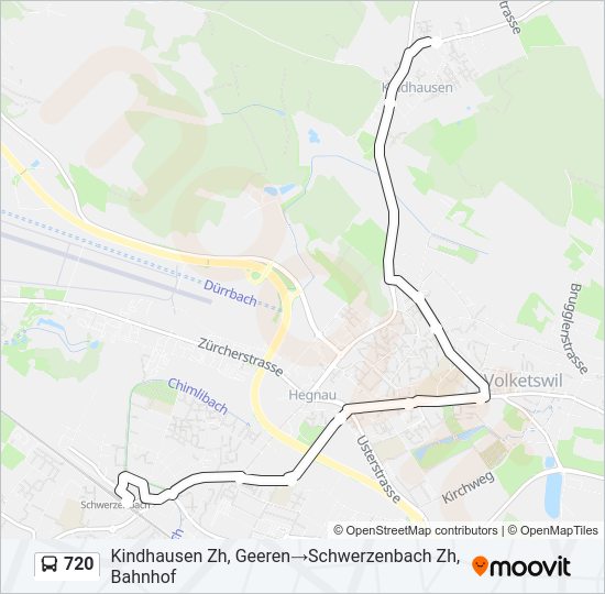 720 Bus Line Map