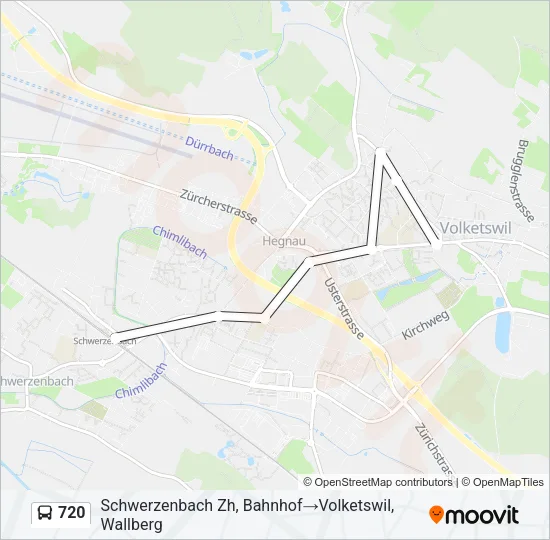 720 Bus Line Map