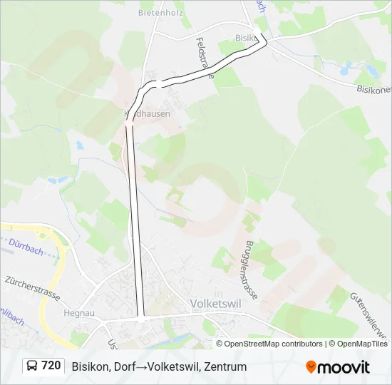 720 Bus Line Map