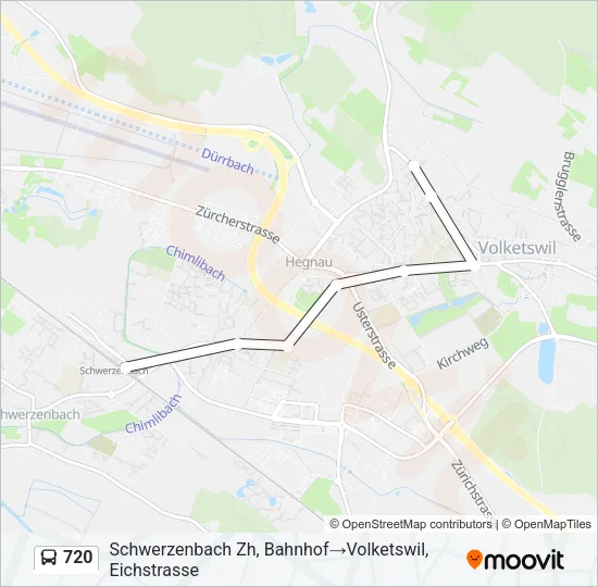 720 Bus Line Map