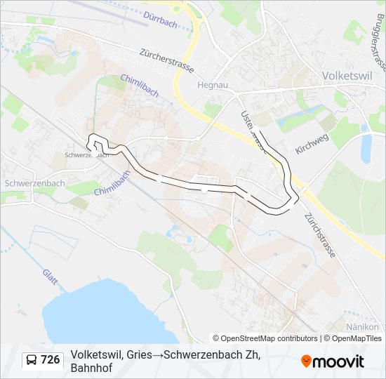 726 Bus Line Map