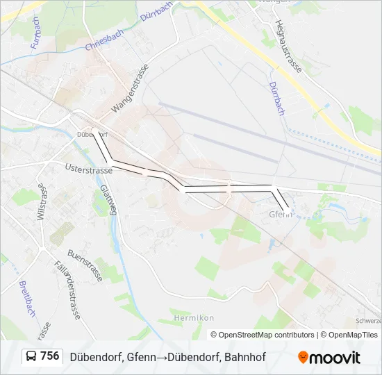 756 Bus Line Map