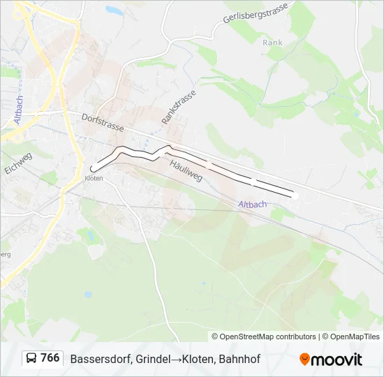 766 Bus Line Map