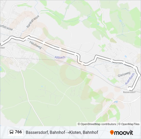 766 Bus Line Map