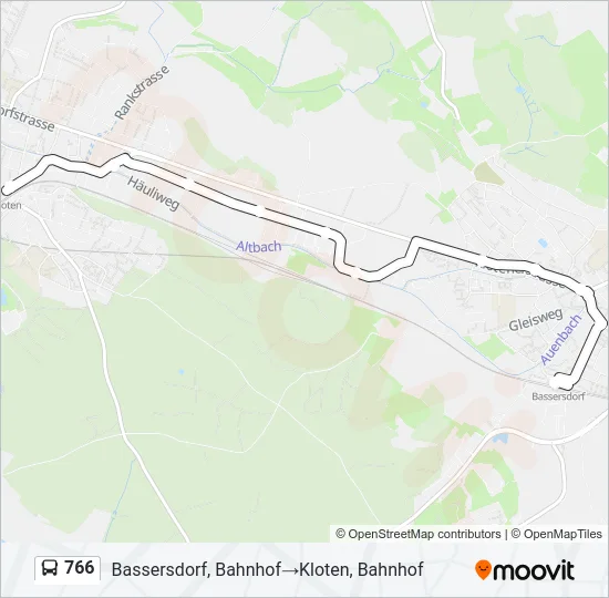766 Bus Line Map