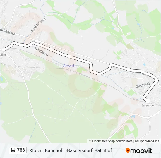 766 Bus Line Map