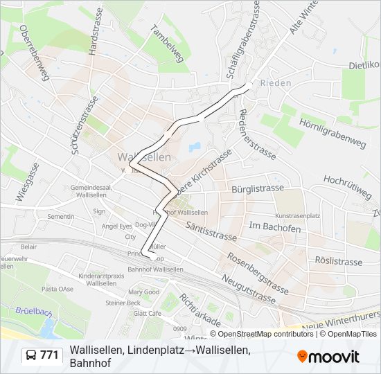 771 Bus Line Map