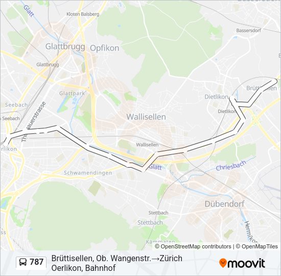 787 Bus Line Map