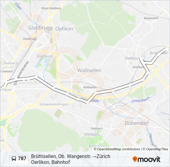 787 Bus Line Map